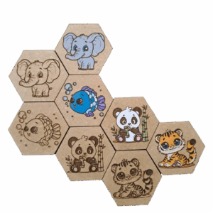 Jeu de carte Memory en bois